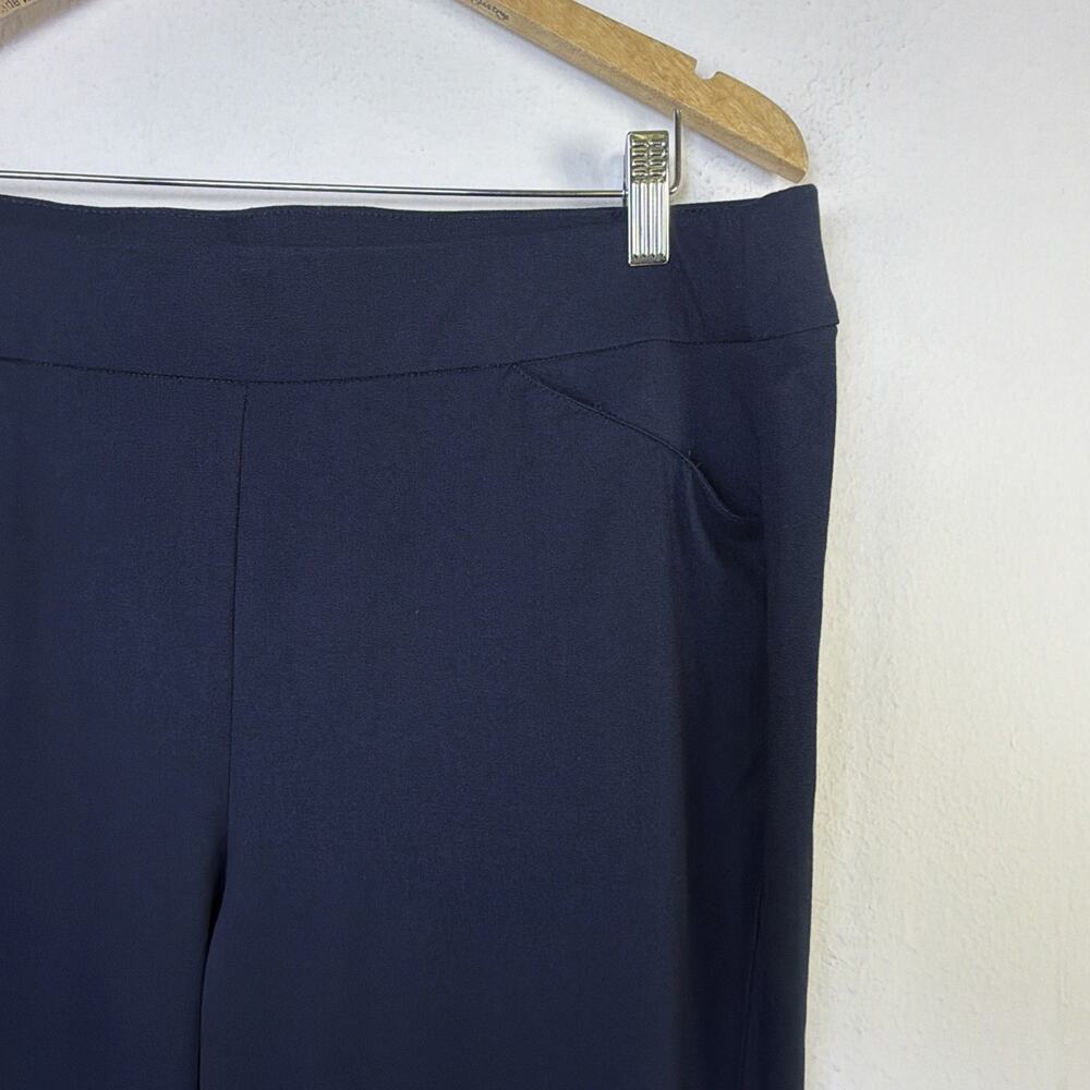 Chico's 3 Travelers Collection Black Ankle Dress Pants Stretch staple capsule XL - Picture 2 of 9